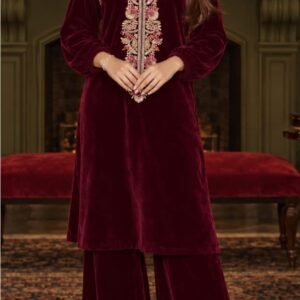 2-Piece Velvet Embroidery Collection - Image 2