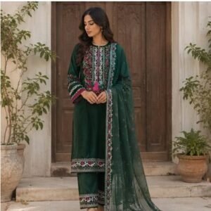 Luxury Embroided Micro Velvet 3-Piece Suit - Image 12